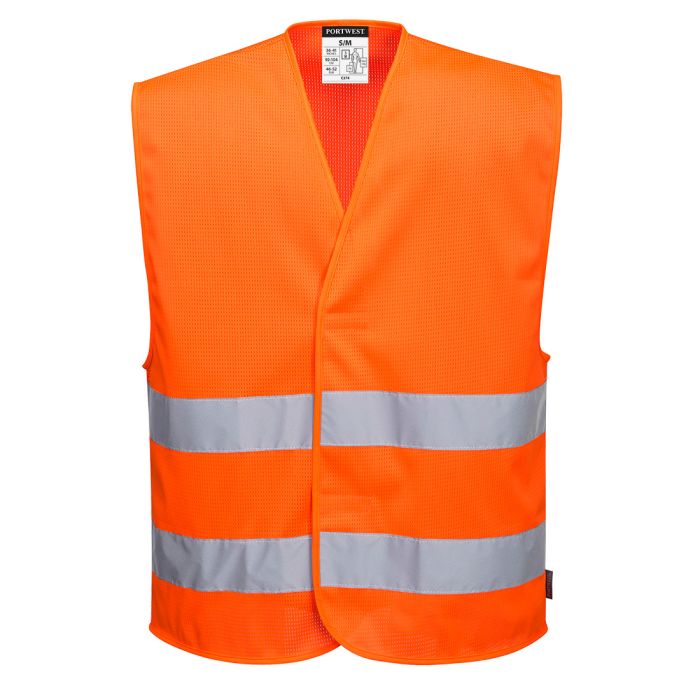 Hi-Vis Mesh Two Band Vest