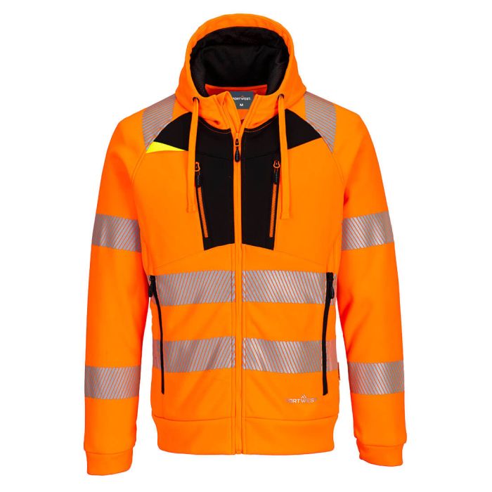 DX4 Hi-Vis Hoodie - Orange/Black