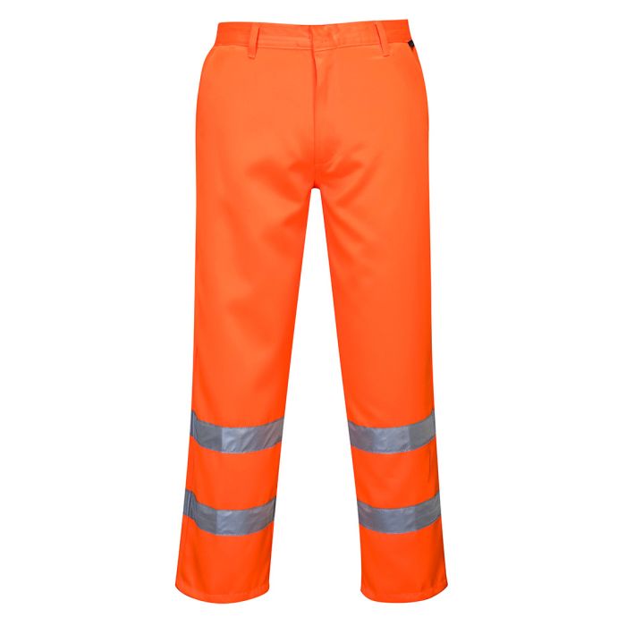 Hi-Vis Polycotton Service Trousers - Orange