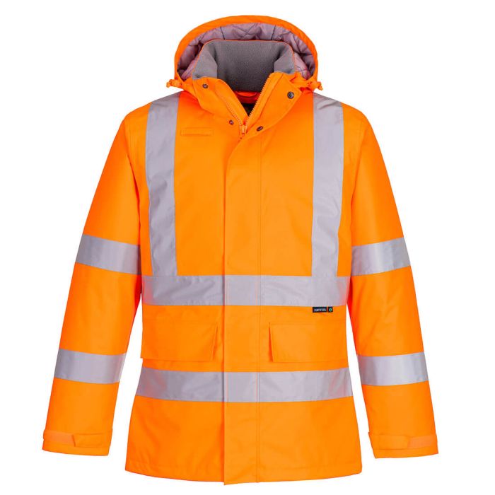 Eco Hi-Vis Winter Jacket - Orange