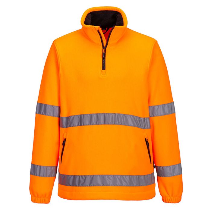 Hi-Vis 1/2 Zip Fleece - Orange