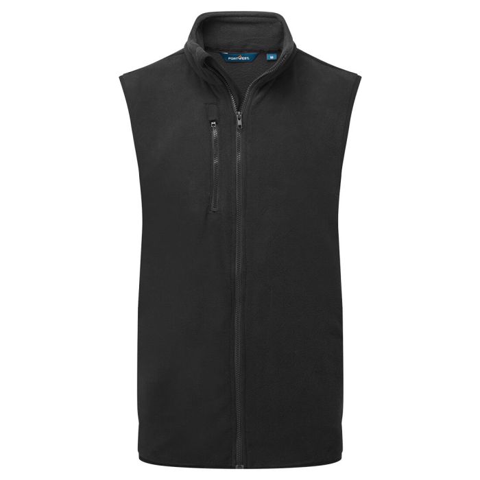 Eco Fleece Gilet  - Black