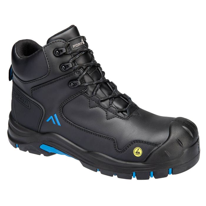 Apex Composite Mid Boot S3S ESD HRO SR SC FO - Black/Blue