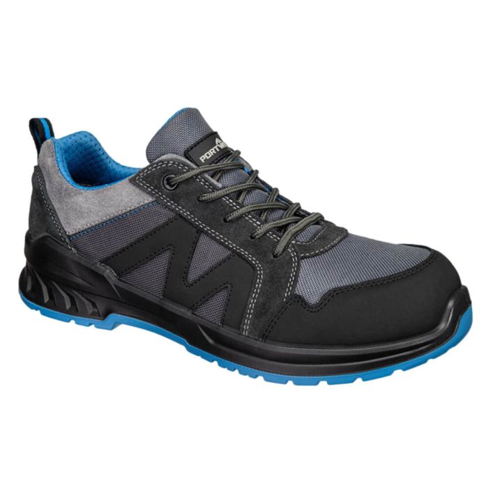 Composite Textile & Suede Trainer S1PS SR FO - Black/Blue