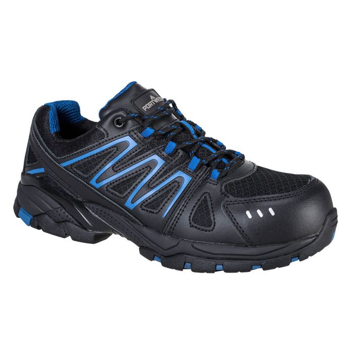 Composite Action Leather Trainer S1PL FO SR - Black