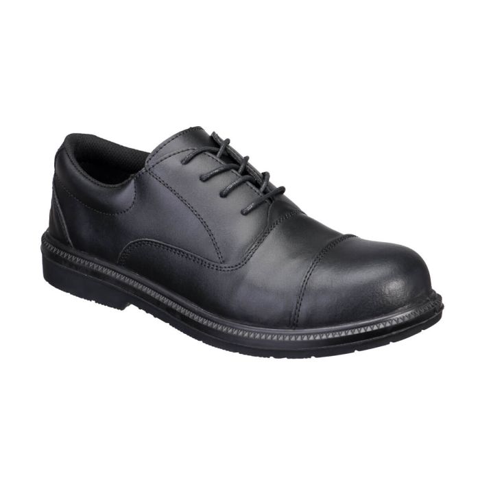 Steel Action Leather Executive Shoe S3 SR FO - Black