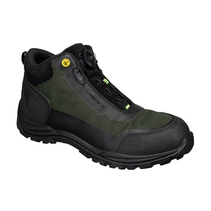 Girder Composite Mid Boot S3S ESD SR FO - Black/Green