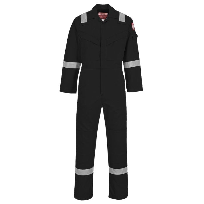 Bizflame Work FR Super Lightweight Anti-Static Coverall - Black