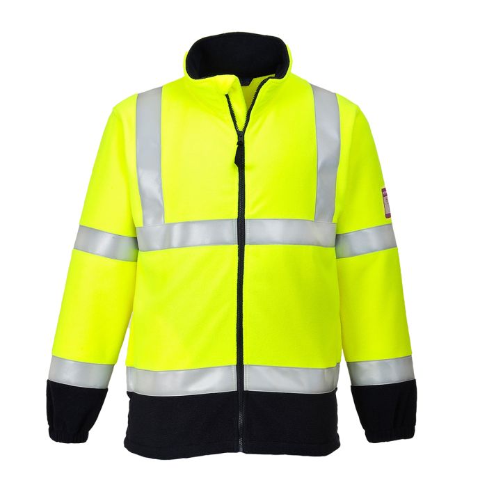 Flame Resistant Anti-Static Hi-Vis Fleece - Yellow