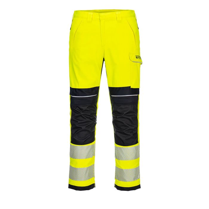 PW3 FR Hi-Vis Work Trousers - Yellow/Black