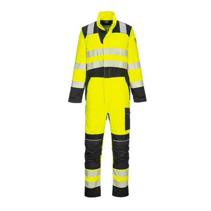 PW3 FR Hi-Vis Coverall - Yellow/Black