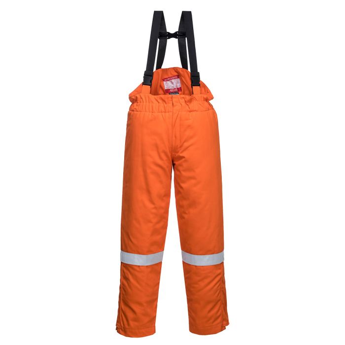 FR Anti-Static Winter Salopettes - Orange