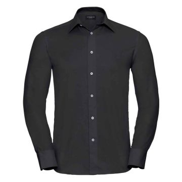 Russell Collection Long Sleeve Tailored Oxford Shirt