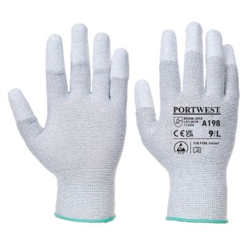 Antistatic PU Fingertip Glove