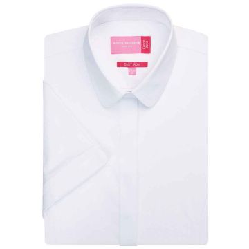 Brook Taverner Ladies Soave Short Sleeve Poplin Shirt