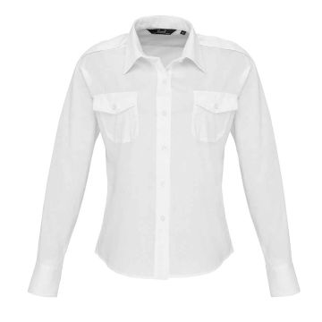 Premier Ladies Long Sleeve Pilot Shirt