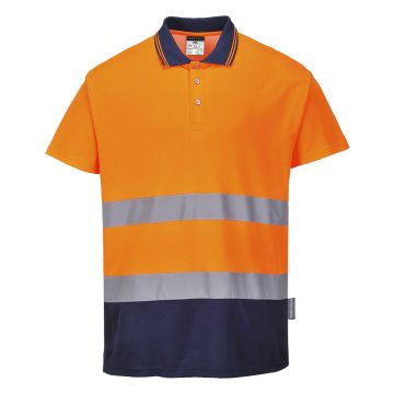 Hi-Vis Cotton Comfort Contrast Polo Shirt S/S