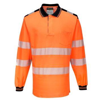 PW3 Hi-Vis Cotton Comfort Polo Shirt L/S